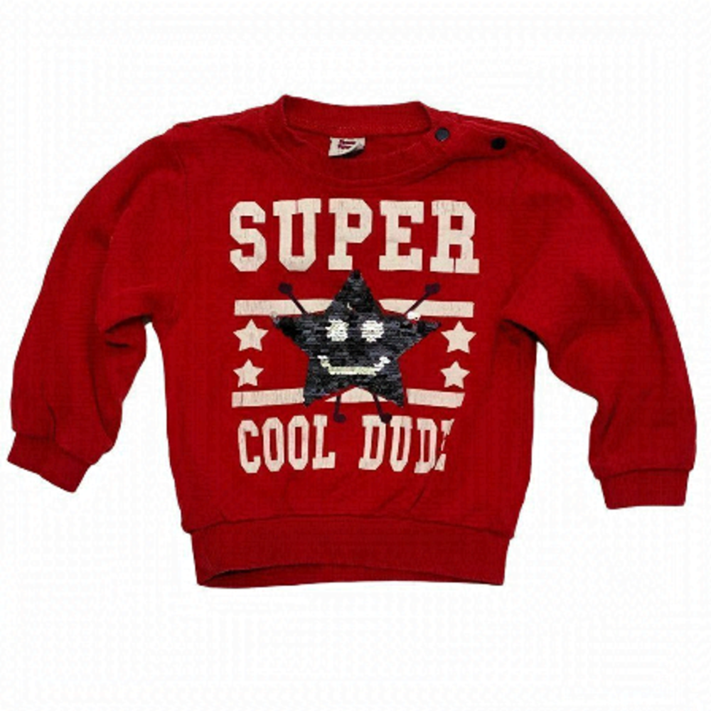 𝅺red Super Cool Dude Flip Sequin Sweatshirt